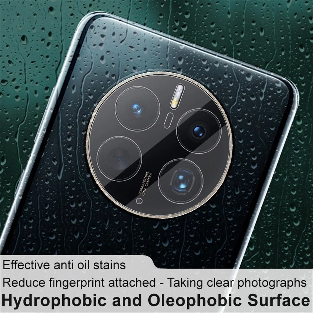 IMAK For Huawei Mate 50 Pro 4G Camera Lens Protector HD Tempered Glass Camera Lens Film + Acrylic Lens Cap - 7