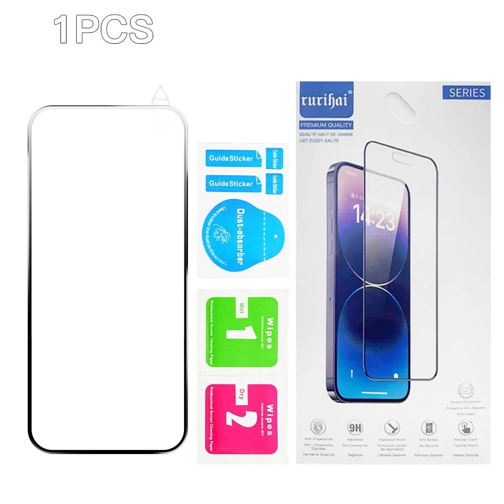 RURIHAI For Google Pixel 9a Screen Protector Secondary Hardening High Aluminium-Silicon Glass Film - 7