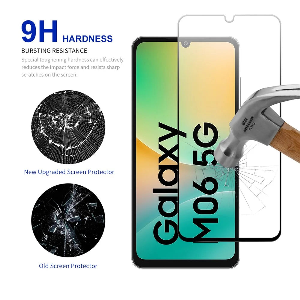 RURIHAI 10Pcs For Samsung Galaxy M06 5G High Aluminium-Silicon Glass Film 0.26mm 2.5D Screen Protector - 3