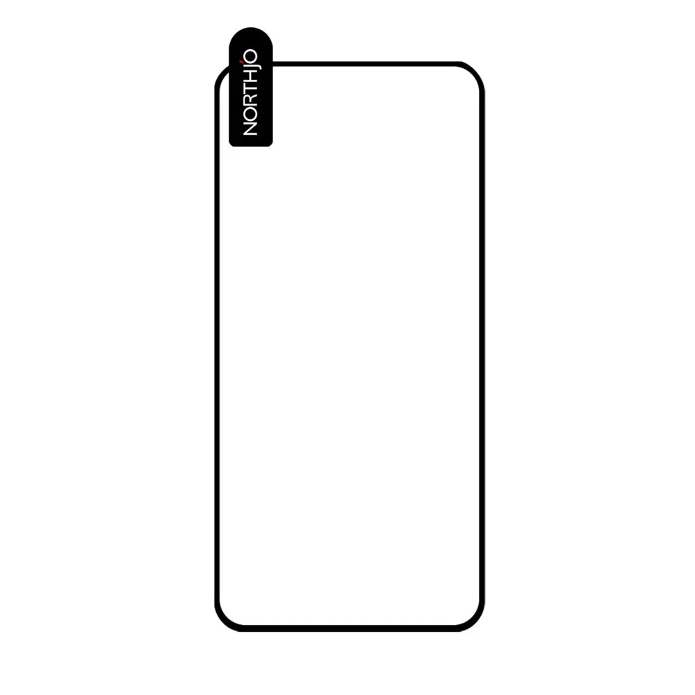 NORTHJO A++ For Samsung Galaxy S25 Edge Screen Protector Silk Printing High Aluminum-Silicon Glass Film Support Fingerprint Unlock - Black - 2