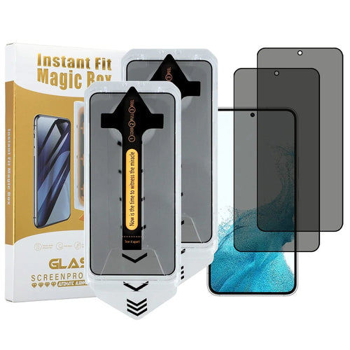 2Pcs For Samsung Galaxy S23+ / S22+ 5G Anti Spy High Aluminium Silicon Glass Screen Protector (Fingerprint Unlock) - 1