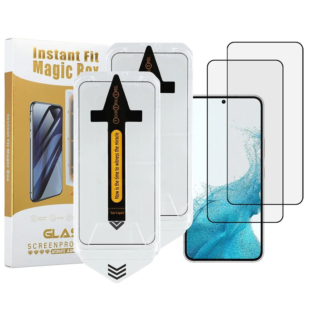 2Pcs For Samsung Galaxy S23+ / S22+ 5G Screen Protector HD Clear High Aluminium Silicon Glass Film (Fingerprint Unlock) - 1