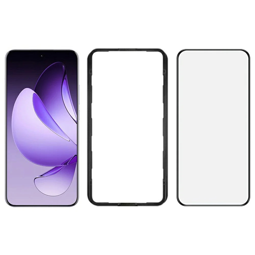 IMAK For Oppo Reno13 Pro 5G Screen Protector Full Glue 3D Curved Tempered Glass Film with Positioning Frame - 4