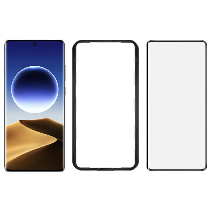 IMAK For Oppo Find X7 5G Screen Protector Full Glue 3D Curved Tempered Glass Film with Positioning Frame - 4
