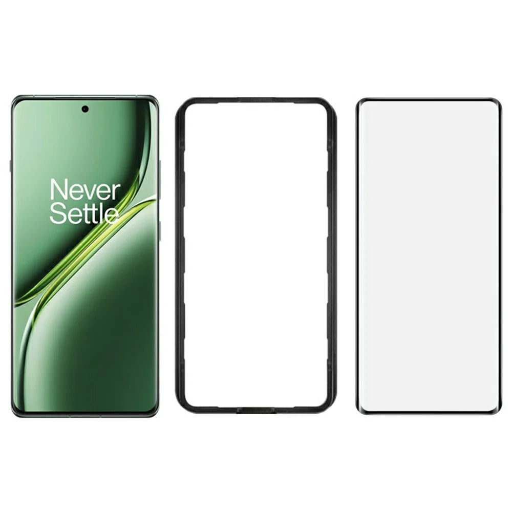 IMAK Screen Protector For OnePlus Ace 3 5G / Ace 3 Pro 5G / 12R 5G Full Glue 3D Curved Tempered Glass Film with Positioning Frame - 4