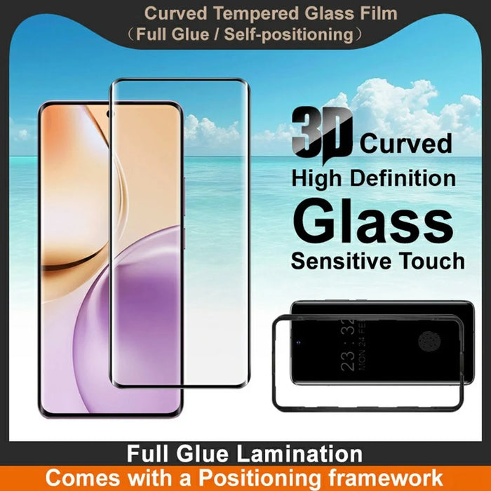 IMAK For Realme 14 Pro 5G Screen Protector Full Glue 3D Curved Tempered Glass Film with Positioning Frame - 3