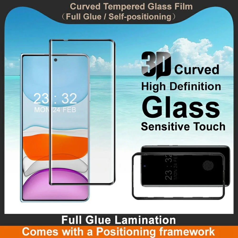 IMAK For Honor Magic Vs2 5G Screen Protector Full Glue 3D Curved Tempered Glass Film with Positioning Frame - 3