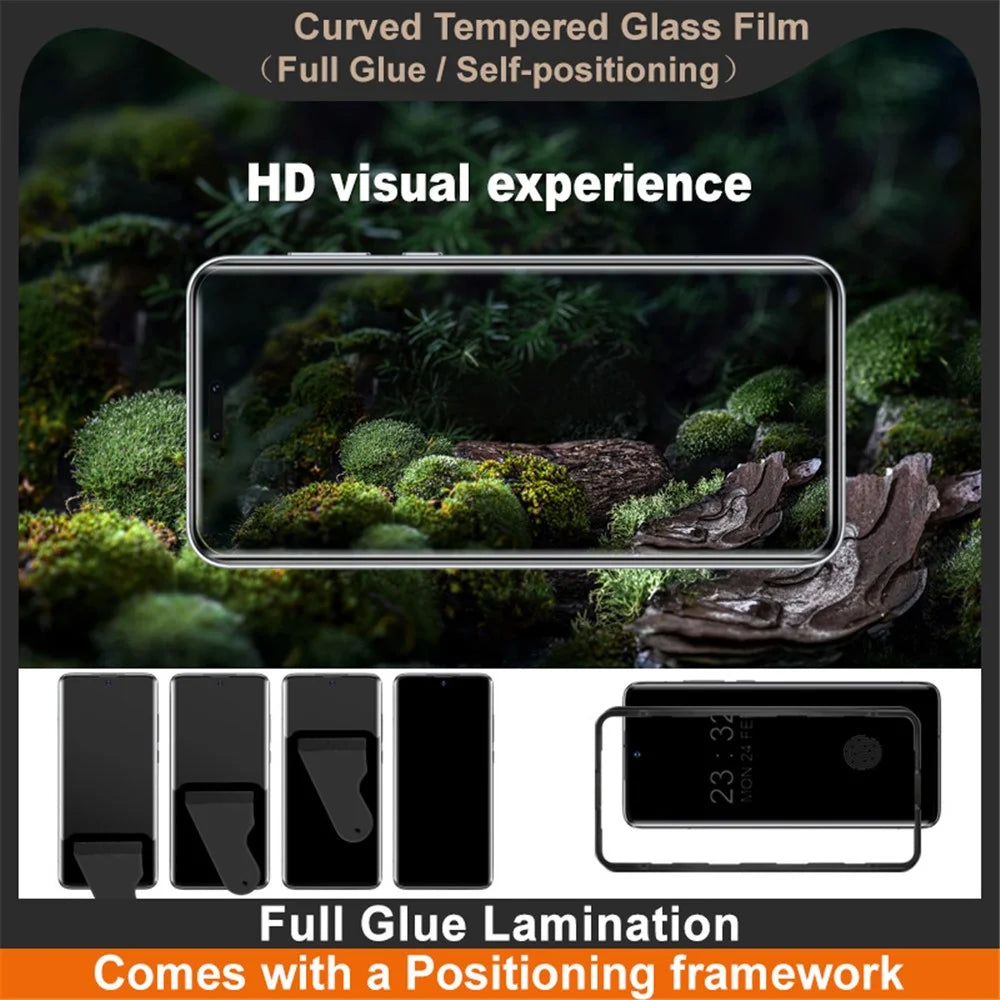 IMAK For Honor Magic7 Pro 5G Screen Protector Full Glue 3D Curved Tempered Glass Film with Positioning Frame - 5