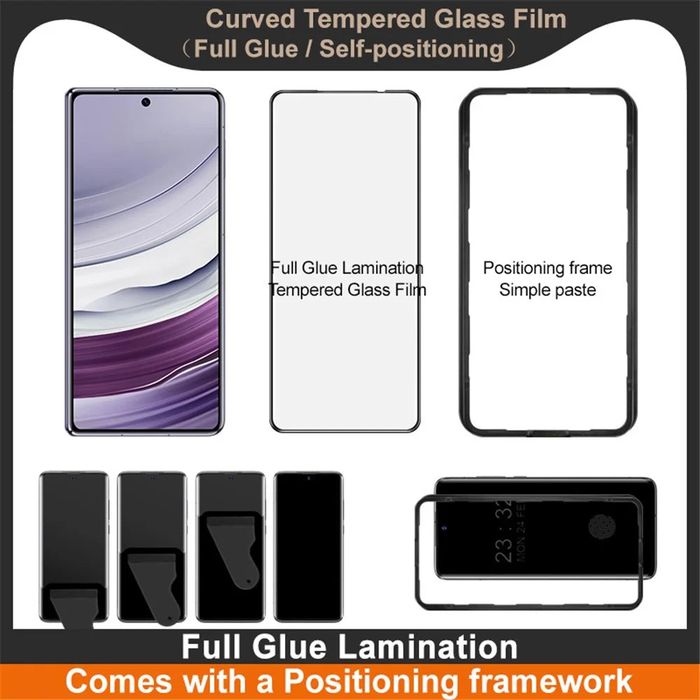 IMAK For Huawei Mate X5 / Mate X3 4G Screen Protector Full Glue 3D Curved Tempered Glass Film with Positioning Frame - 4