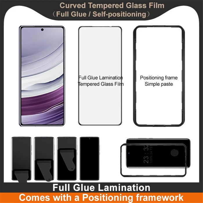 IMAK For Huawei Mate X5 / Mate X3 4G Screen Protector Full Glue 3D Curved Tempered Glass Film with Positioning Frame - 4
