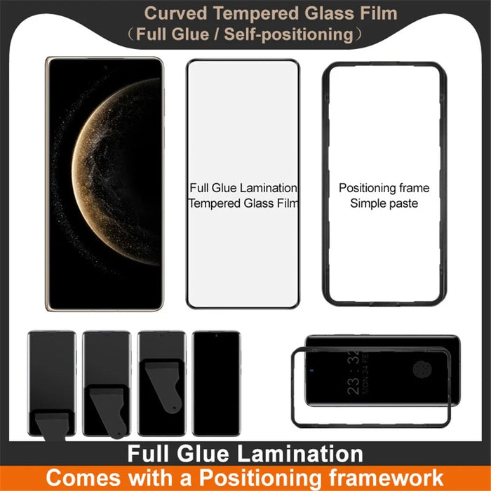 IMAK For Huawei Mate X6 Screen Protector Full Glue 3D Curved Tempered Glass Film with Positioning Frame - 4
