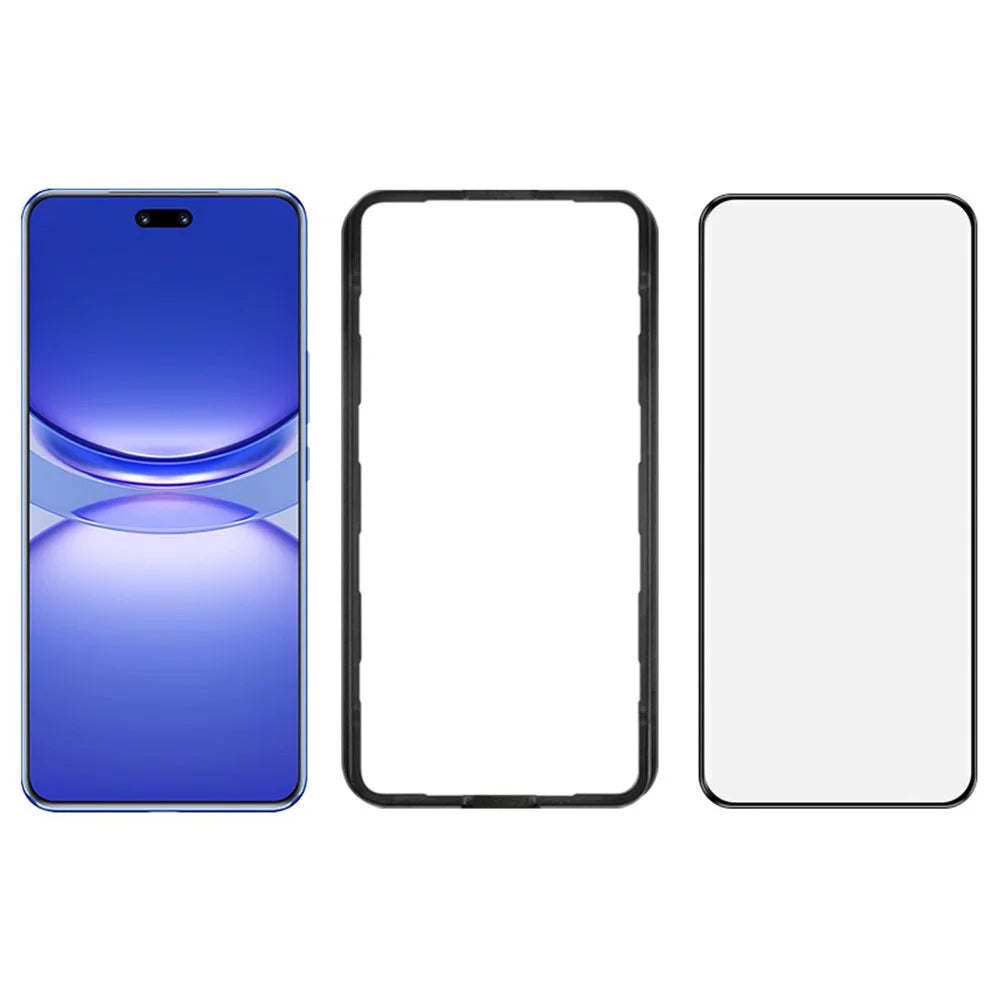 IMAK Screen Protector For Huawei nova 12 Pro 5G / nova 12 Ultra 5G / nova 13 Pro 5G Full Glue 3D Curved Tempered Glass Film with Positioning Frame - 1