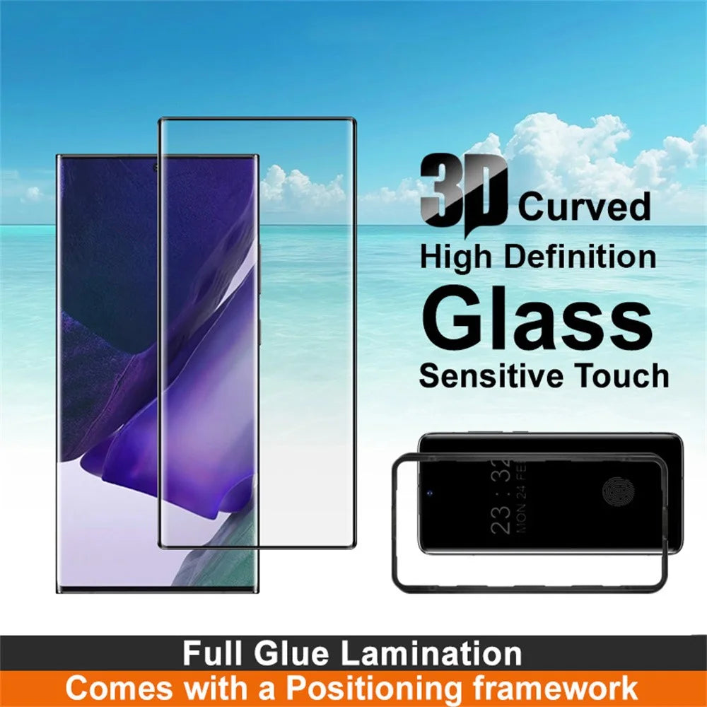 IMAK For Samsung Galaxy Note20 Ultra / Note20 Ultra 5G Screen Protector Full Glue 3D Curved Tempered Glass Film with Positioning Frame - 3