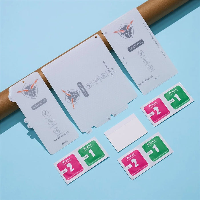 1 Set For Oppo Find N5 5G Screen Protector Inside + Front + Back Cover Matte TPU Film - 6