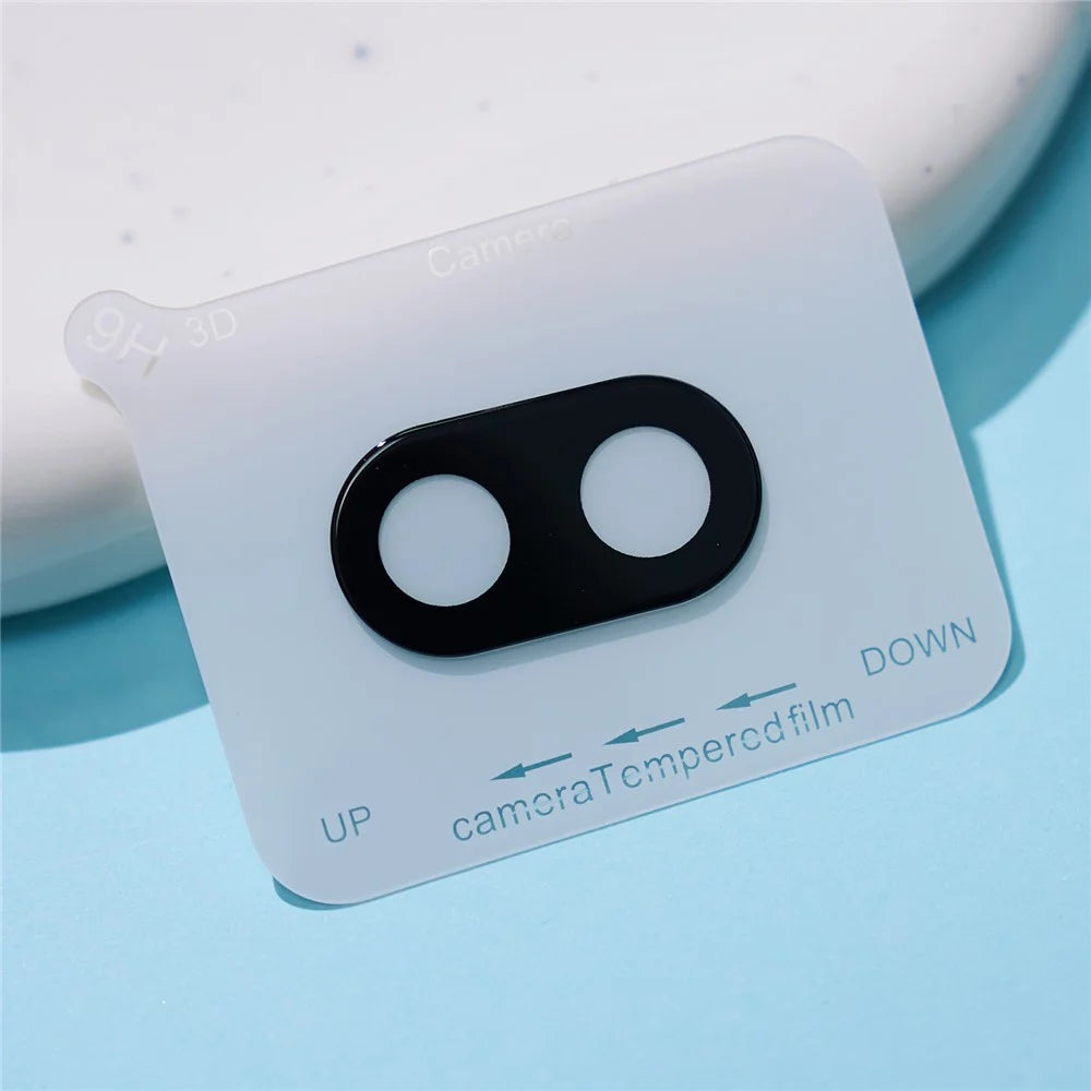 For Google Pixel 9a Tempered Glass Lens Protector Black Silk Printing Camera Lens Film - 3