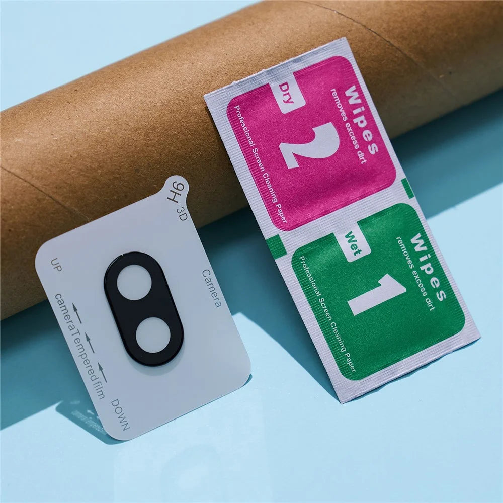 For Google Pixel 9a Tempered Glass Lens Protector Black Silk Printing Camera Lens Film - 5