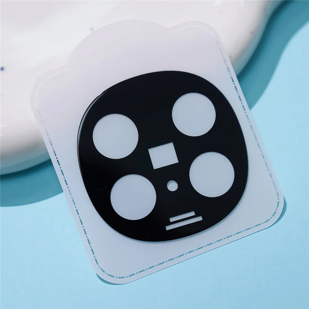 For Oppo Find N5 5G Tempered Glass Lens Protector Black Silk Printing Camera Lens Film - 3