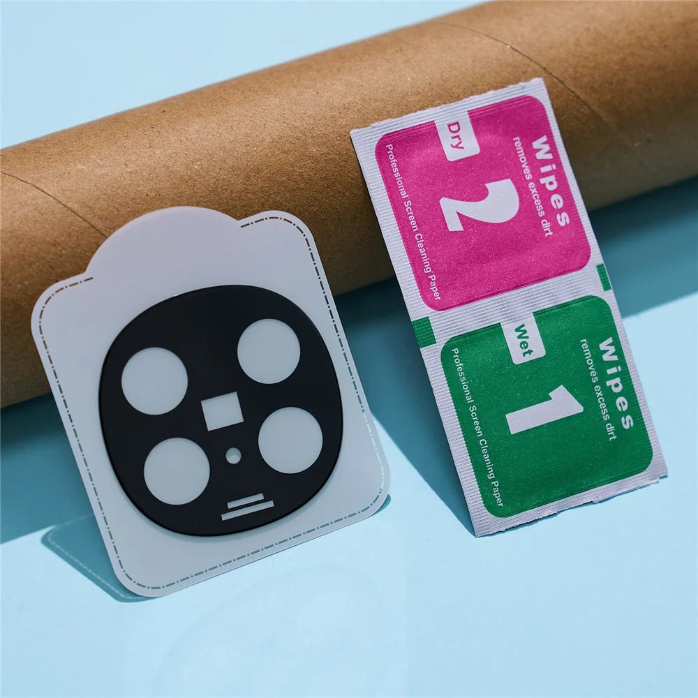 For Oppo Find N5 5G Tempered Glass Lens Protector Black Silk Printing Camera Lens Film - 5