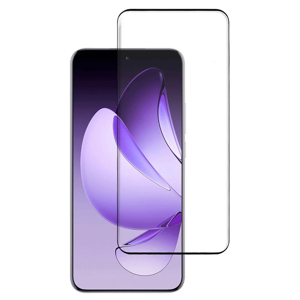 For Oppo Reno13 Pro 5G Screen Protector 3D Curved Tempered Glass Film Side Glue - 1