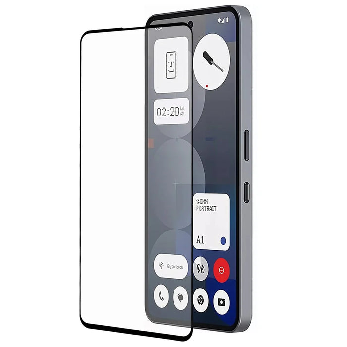 For Nothing Phone (3a) Pro  /  (3a) Screen Protector Silk Printing Full Glue Tempered Glass Screen Film - 1