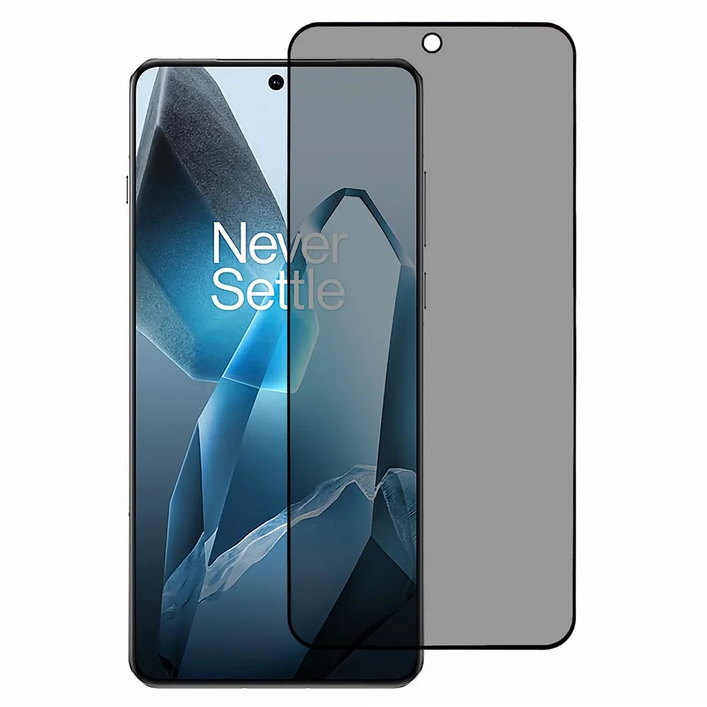 For OnePlus 13 Screen Protector Anti-Spy 3D Curved Tempered Glass Film Side Glue - 1