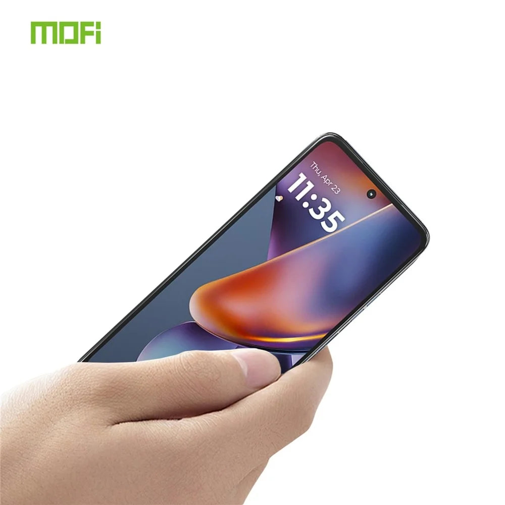 MOFI For Motorola Moto G (2025) 5G Screen Protector  9H Full Glue Full Coverage High Aluminum-Silicon Glass Film - Black - 2