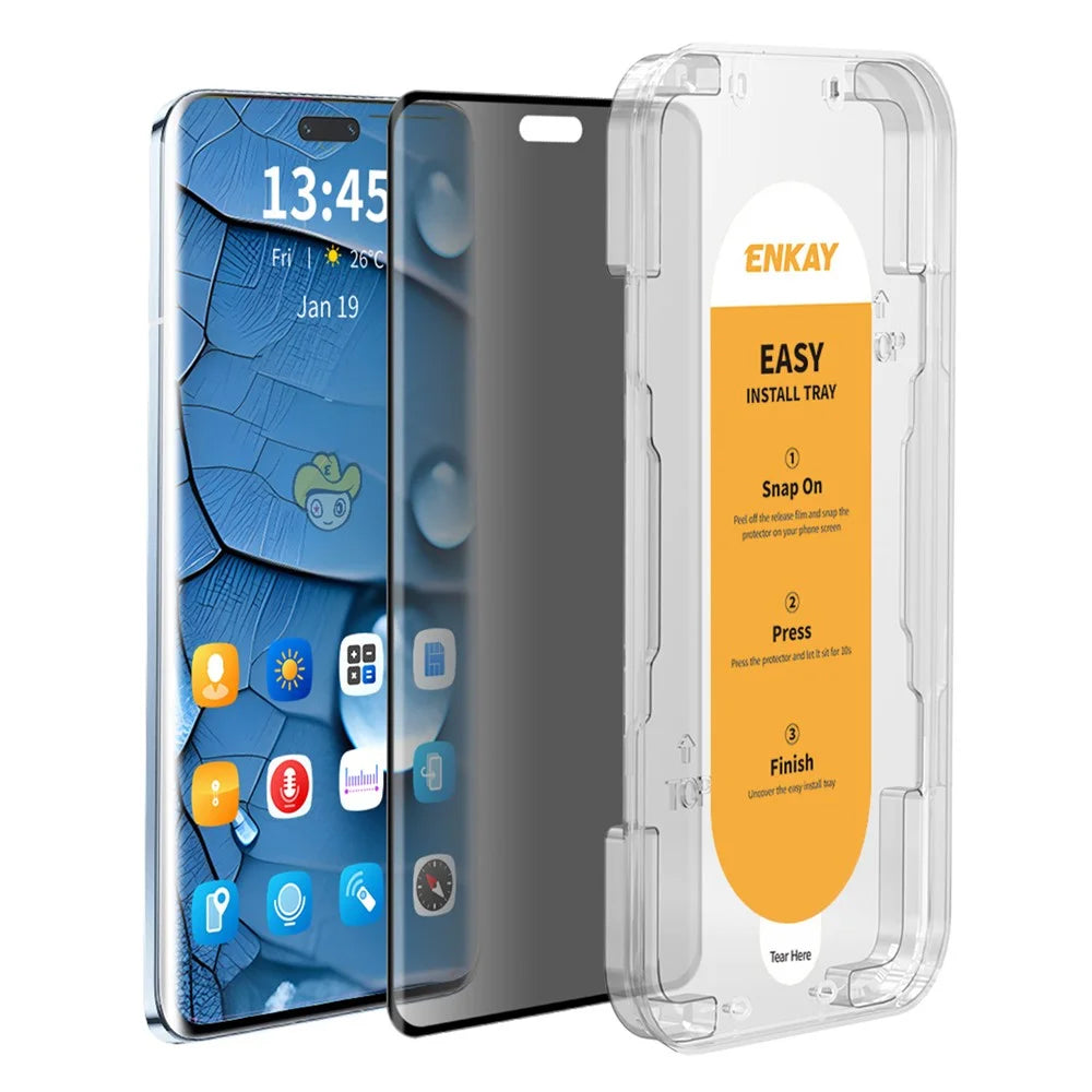 ENKAY HAT PRINCE For Huawei nova 12 Ultra 5G / 12 Pro 5G Privacy Screen Protector 3D Curved Screen Film with Installation Tool - 1