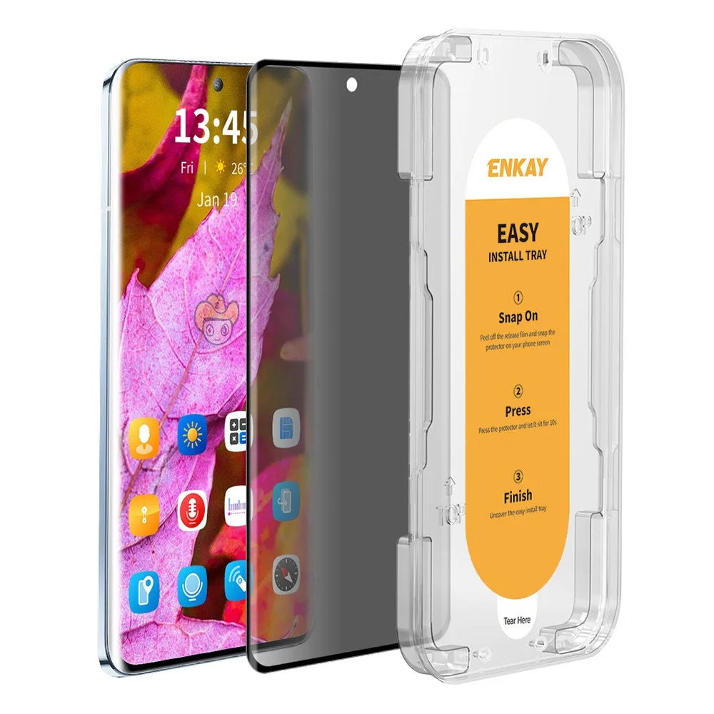 ENKAY HAT PRINCE Privacy Screen Protector for Huawei Pura 70 Ultra / 70 Pro / 70 Pro+ 3D Curved Screen Film with Installation Tool - 1