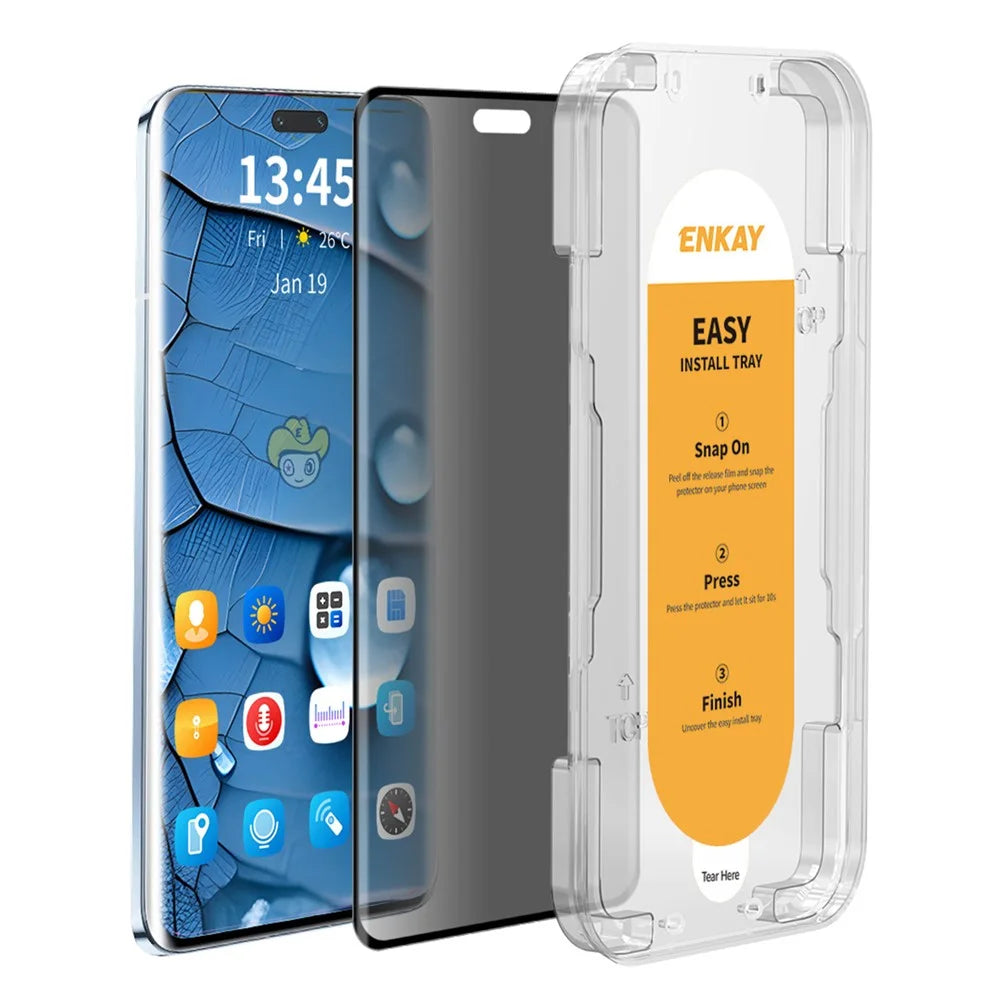ENKAY HAT PRINCE For Honor Magic6 Pro 5G Privacy Screen Protector 3D Curved Screen Film with Installation Tool - 1