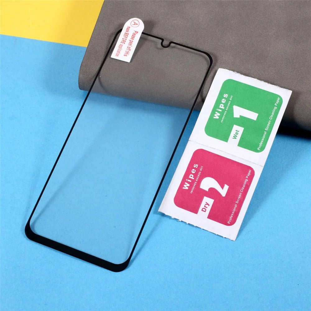 For Samsung Galaxy M16 5G / F16 5G Tempered Glass Electroplating Anti-Fingerprint Silk Printing Full Glue Screen Protector - 6