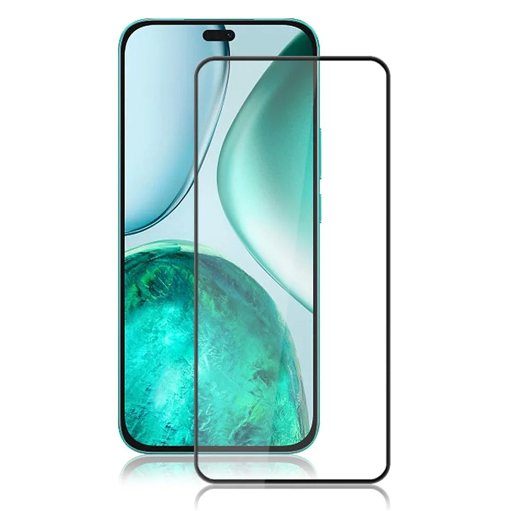 MOCOLO For Honor X8c 4G / X8b 4G Screen Protector Anti-Shatter Silk Printing Tempered Glass Film - Black - 1