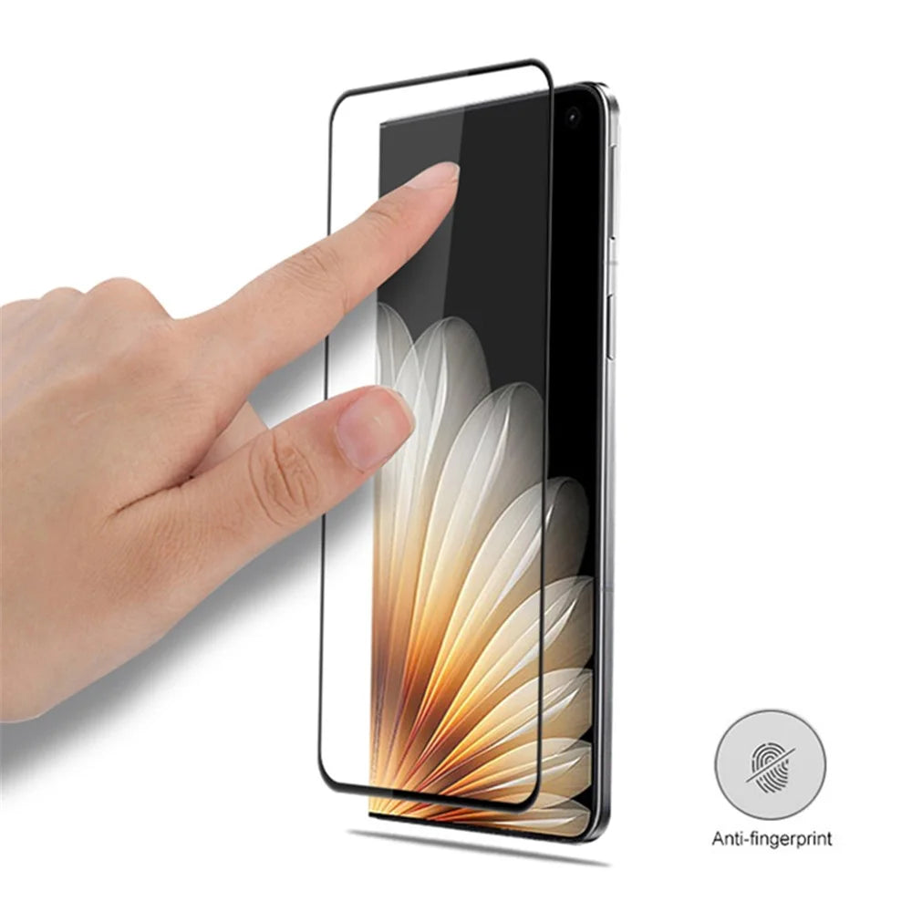 MOCOLO For Oppo Find N5 5G Screen Protector Anti-Shatter Silk Printing Tempered Glass Film - Black - 2
