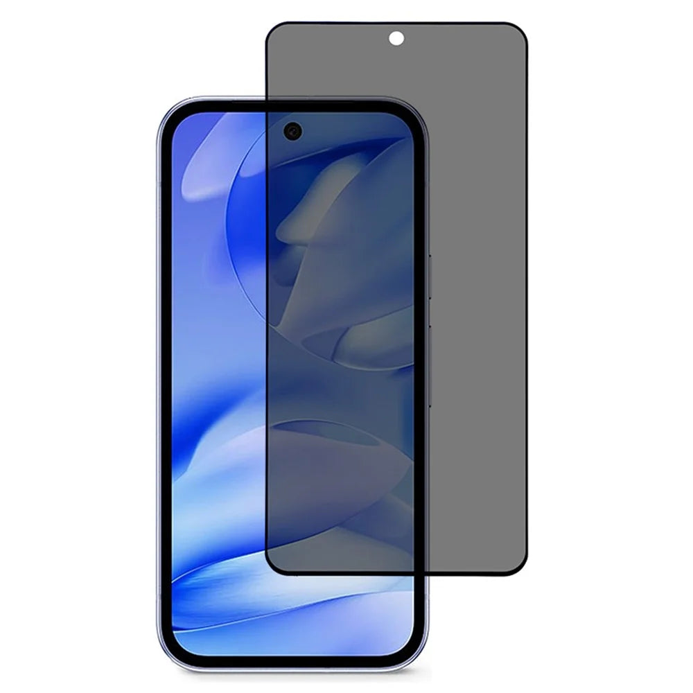 For Google Pixel 9a Privacy Screen Protector Silk Printing Anti Spy Tempered Glass Film - 1