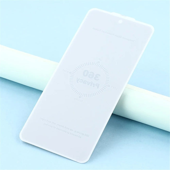 For Google Pixel 9a Privacy Screen Protector Silk Printing Anti Spy Tempered Glass Film - 4