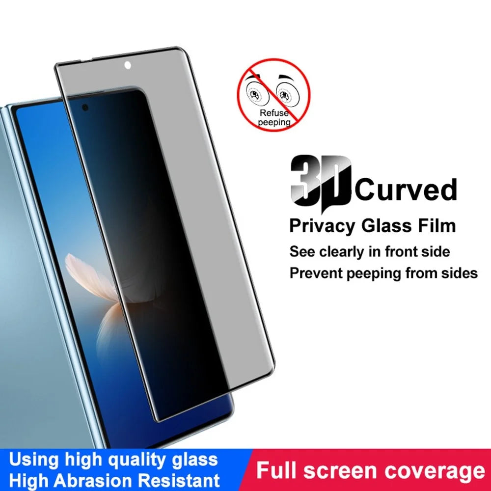 IMAK For Honor Magic V2 5G / Magic Vs2 5G Anti Spy Screen Protector Full Cover Tempered Glass Film - 6