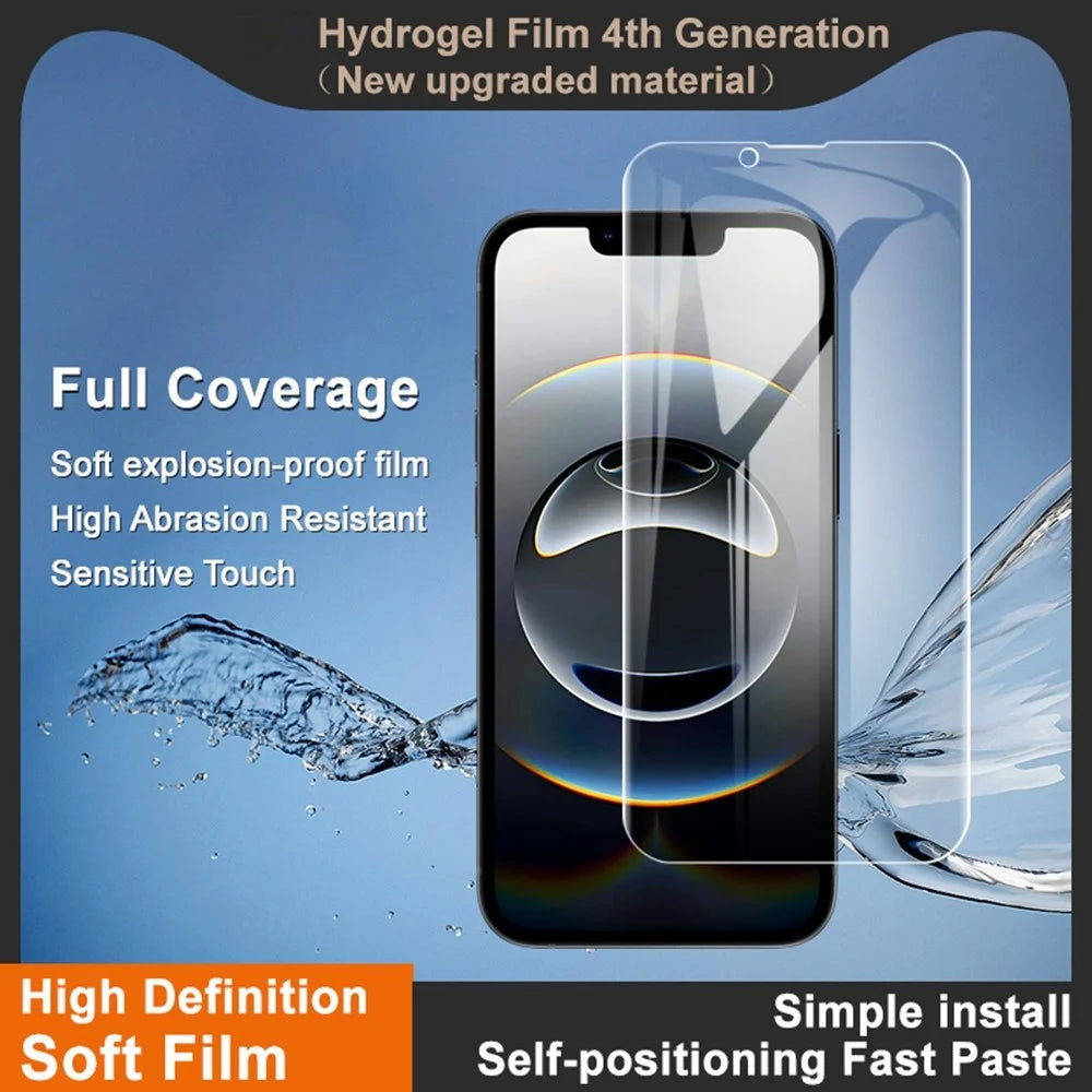 IMAK Hydrogel Film 4th Gen for iPhone 17e / 16e Full Screen Protector Ultra Clear Soft TPU Film - 3