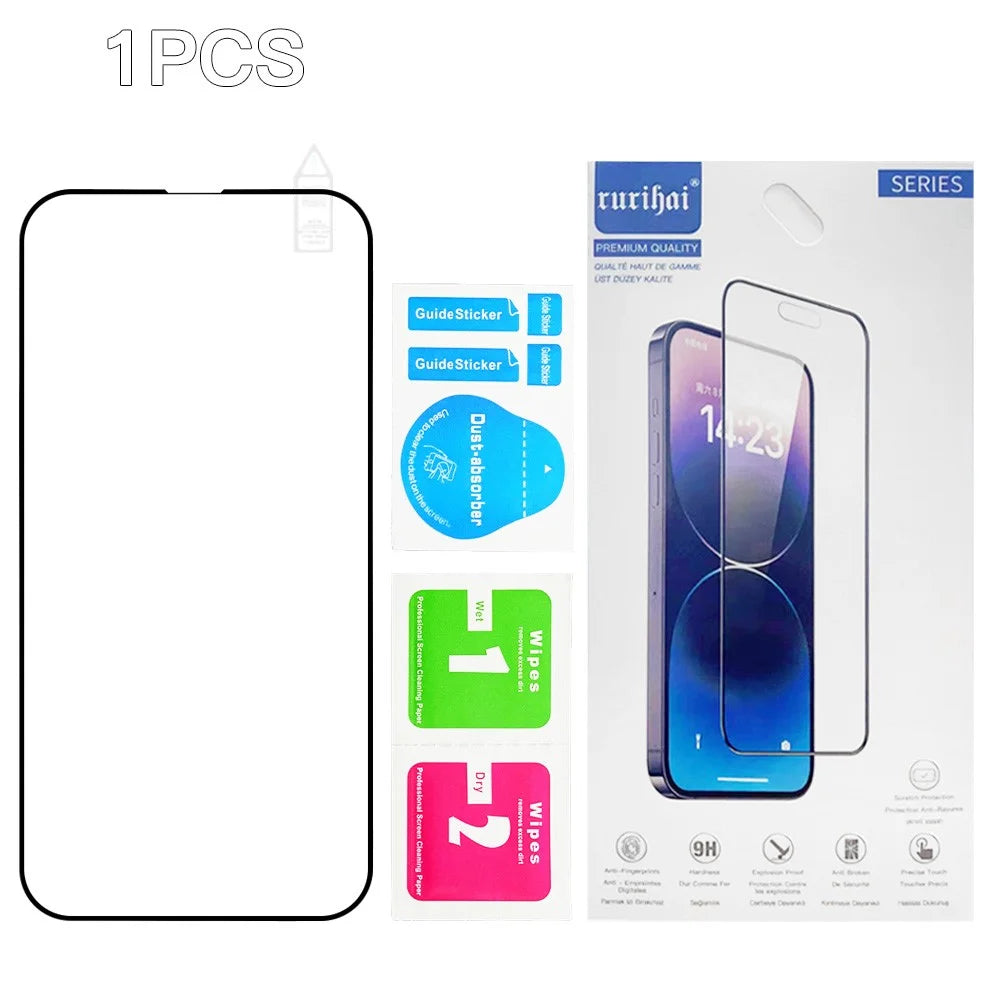 RURIHAI For iPhone 17e / 16e Screen Protector Secondary Hardening High Aluminium-Silicon Glass Film - 7