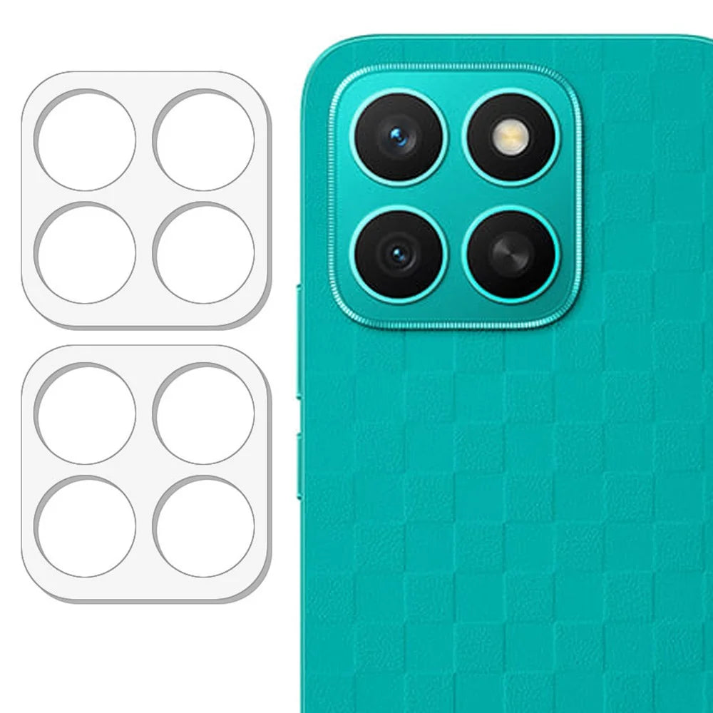 2Pcs For Honor X8c 4G Camera Lens Protector 3D Arc Edge Anti-Scratch Tempered Glass Lens Film - 1