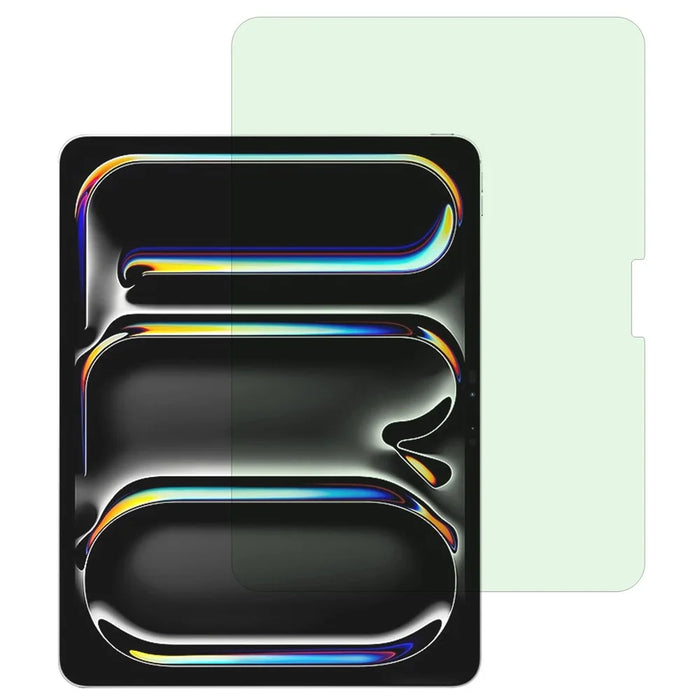For iPad Pro 13 (2025) / 13 (2024) Screen Protector Anti-Green-Ray Eye Protection 0.3mm Arc Edge Tempered Glass Tablet Film - 1