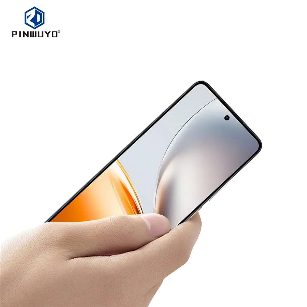 PINWUYO For Realme P3 Pro 5G Tempered Glass Film  JK Series-2 9H Full Screen Protector - Black - 2