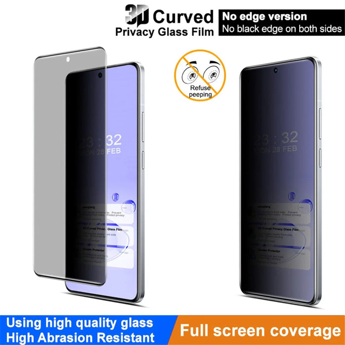 IMAK For Realme GT7 Pro Racing 5G Anti Spy Tempered Glass Screen Protector (No Edge Version) - 3