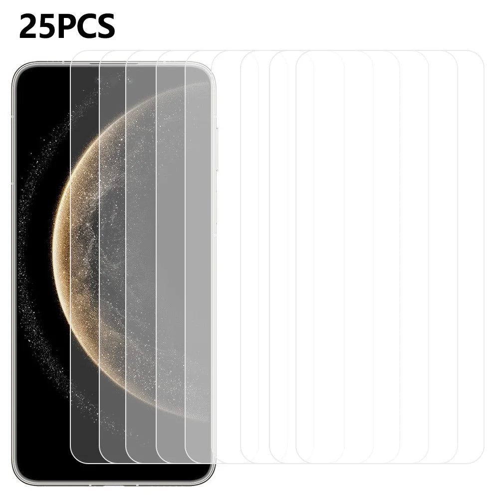 25Pcs For Huawei Mate 70 Tempered Glass High Definition Screen Protector Film (No Package, with Wipes Set, Dust-absorber, Guide Sticker) - 1