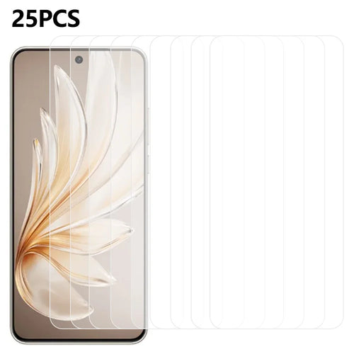 25Pcs For vivo S20 5G Tempered Glass High Definition Screen Protector Film (No Package, with Wipes Set, Dust-absorber, Guide Sticker) - 1