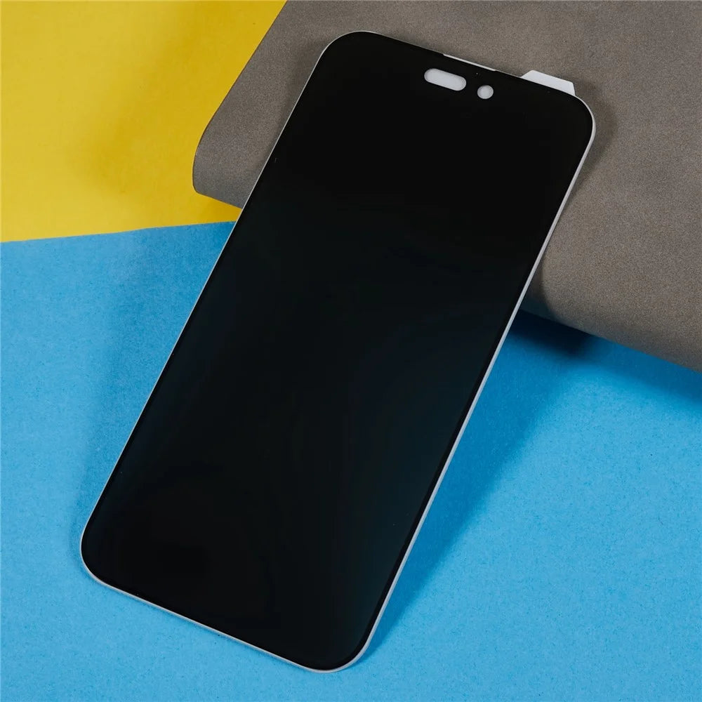 For iPhone 14 Pro Max Privacy Screen Protector Full Cover Anti-Spy Dark Tempered Glass Anti-Scratch Screen Film Guard - 4