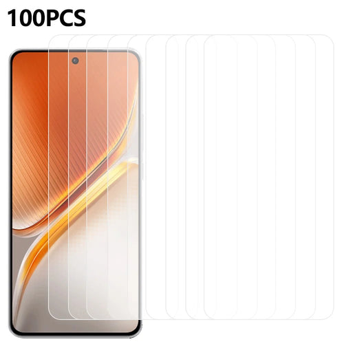 100Pcs For vivo iQOO Neo10 5G Screen Protector Anti-Scratch Tempered Glass Film (No Package, with Wipes Set, Dust-absorber, Guide Sticker) - 1