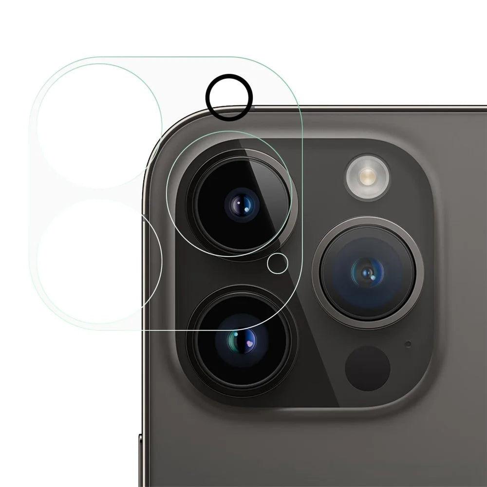For iPhone 14 Pro / 14 Pro Max Camera Lens Protector HD Clear High Aluminium-silicon Tempered Glass Anti-Scratch Back Camera Lens Film - 1