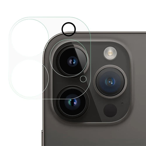 For iPhone 14 Pro / 14 Pro Max Camera Lens Protector HD Clear High Aluminium-silicon Tempered Glass Anti-Scratch Back Camera Lens Film - 1