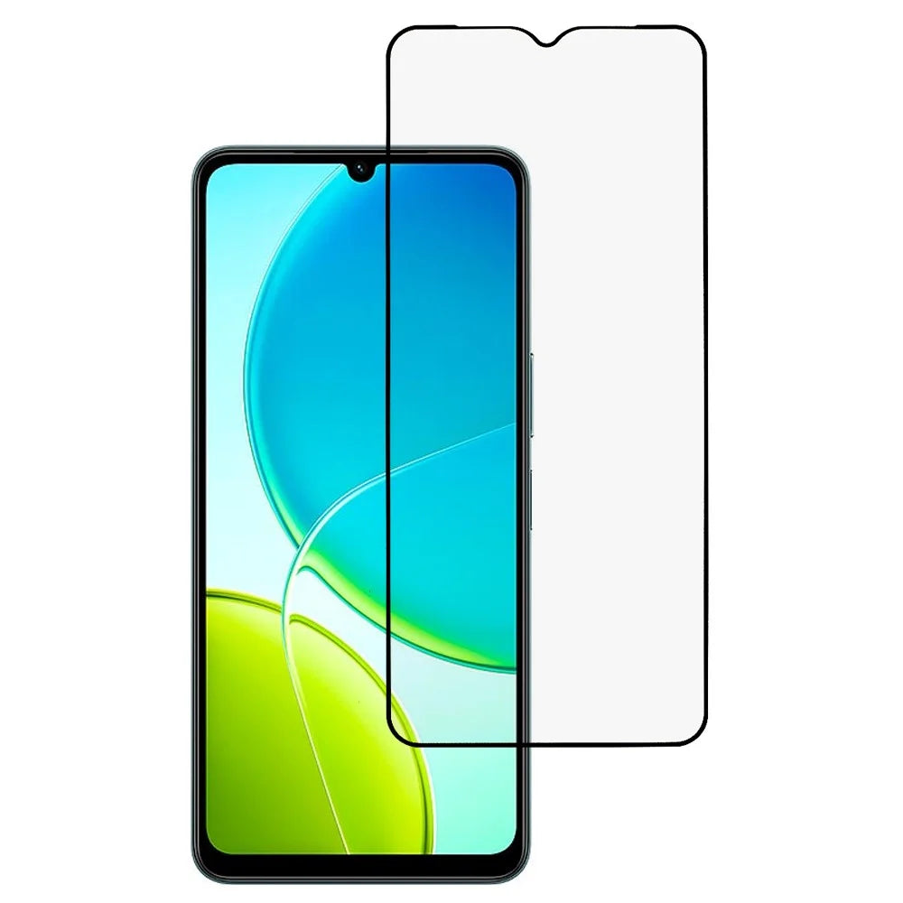 For vivo Y04 4G Screen Protector Silk Printing Full Glue HD Clear Screen Film - 1