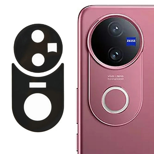 1 Set For vivo V50 5G Camera Lens Protector 2.5D Arc Edge Silk Printing Tempered Glass Lens Film - 1