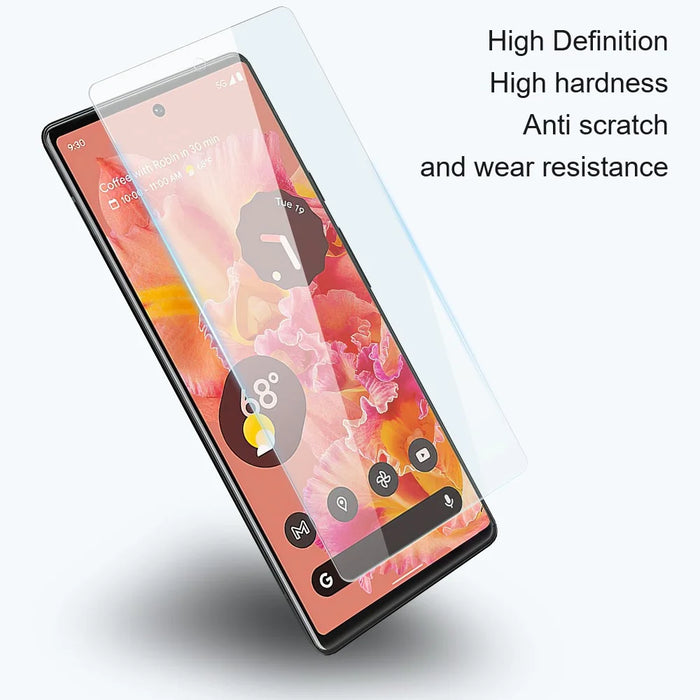 AMORUS For Google Pixel 10 Pro / 10 / 9 Pro / 9 Screen Protector 2.5D Arc Edge 9H High Aluminum-Silicon Glass Film - 6